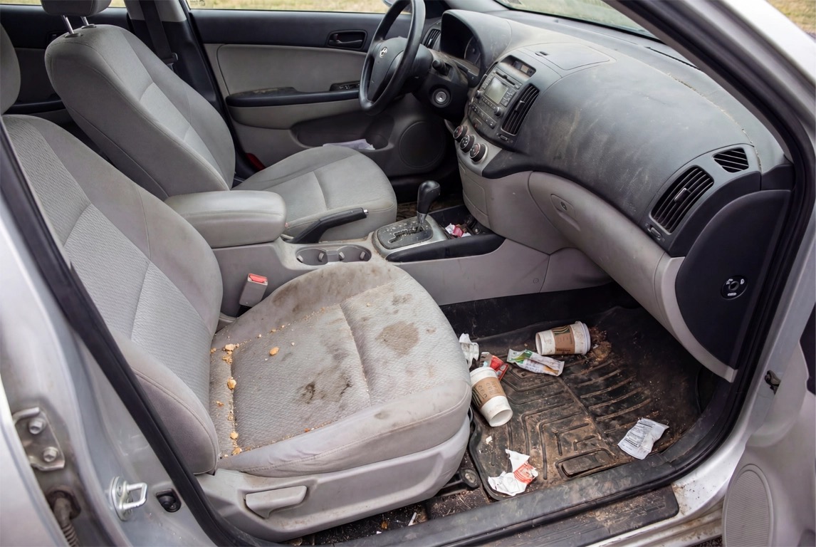 Voor Diepreiniging Interieur behandeling